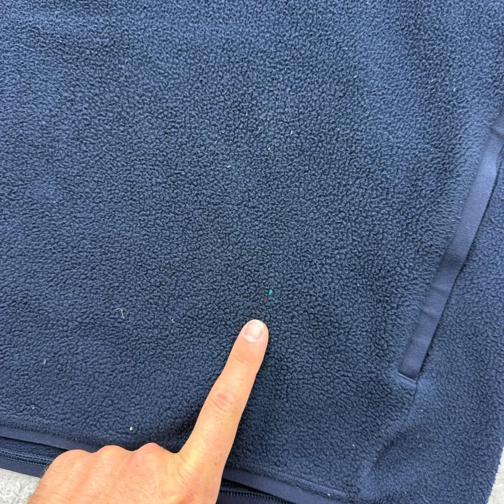 Lululemon Mens Oversized Fleece Half Zip Pullover Navy Blue LM3DTCS M